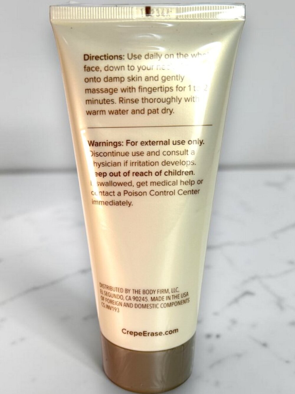 Body Firm Crepe Erase Advanced Refining Facial Scrub Fragrance Free 6 fl.oz. - Picture 2 of 2